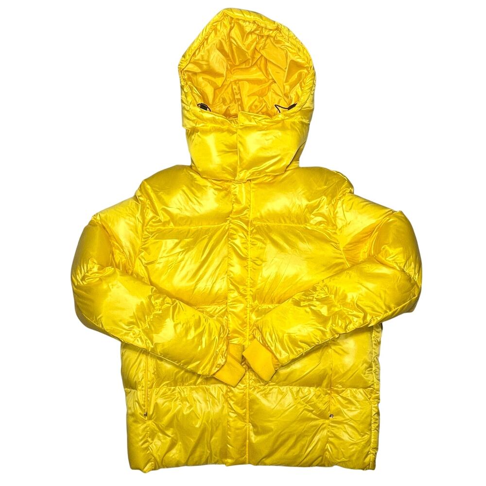 NWT Jordan Craig Astoria Bubble Jacket 2XL Yellow Legacy Edition Hooded Puffer